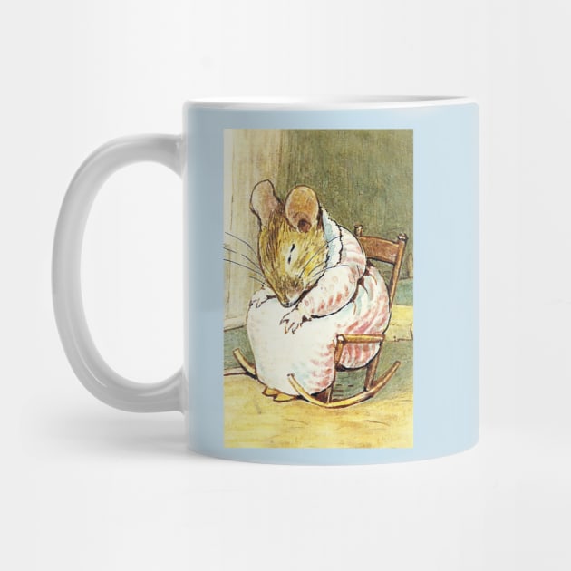 Mouse Asleep in Rocking Chair - Beatrix Potter by forgottenbeauty